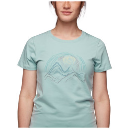 Camiseta de mujer Black Diamond Summit Scribble Tee azul Ice blue