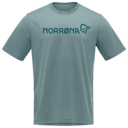 Camiseta de hombre Norrona 29 cotton Norrøna viking T-shirt azul claro Trooper