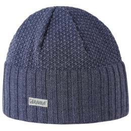Gorro de lana merino Kama A 199 azul oscuro navy