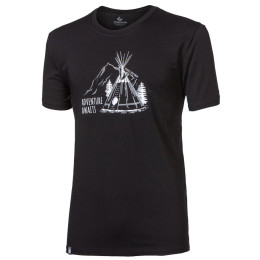 Camiseta de hombre Progress OS PIONEER "TEEPEE"24FN negro Black