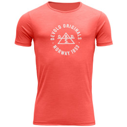 Camiseta de hombre Devold Original Man Tee coral Cayenne