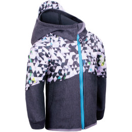 Chaqueta softshell para niños Unuo Fleece Street gris/azul