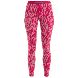 Mallas de mujer Icebreaker W Mer 260 Vertex Legging Macro Forms rosa Crystal/Electron Pink/J
