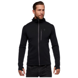 Sudadera funcional de hombre Black Diamond Coefficient Fleece Hoody negro Black