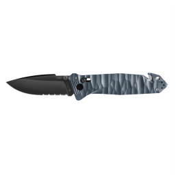 Navaja TB OUTDOOR Cac S200 French Army Knife Textured G10 Serrated azul/gris