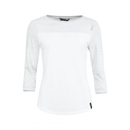 Camiseta de mujer Chillaz Chamonix Ornament blanco/gris White/Light Grey Melange