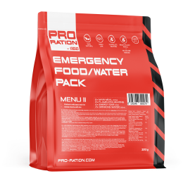 Plato principal Adventure Menu Emergency food/water pack, Menu II rojo red
