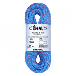 Cuerda de escalada Beal Rando 8 mm (48 m) azul BLUE