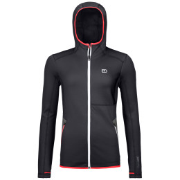Sudadera de mujer Ortovox W's Fleece Hoody negro BlackRaven