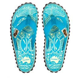 Chanclas de mujer Gumbies Islander Turquoise Pattern turquesa Turquoise
