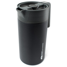 Cafetera de émbolo GSI Outdoors Glacier Stainless Javapress negro Black