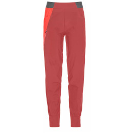 Pantalones de mujer Ortovox Piz Selva Light Pants W rojo mate blush