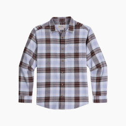 Camisa de hombre Royal Robins Lieback Organic Cotton Flannel L/S azul/rojo Shasta Blue Oak Pld
