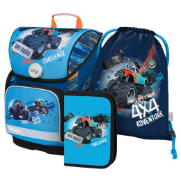 Juego de mochila Baagl Ergo SET 3 Truck azul