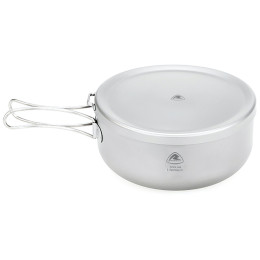 Fiambrera Robens Ori Titanium Pot with Plate Lid plata