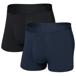 Calzoncillos bóxer Saxx Droptemp Cooling Cotton Trunk Fly 2Pk negro/azul dark ink/black