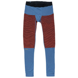 Calzoncillos funcionales de hombre Devold Tuvegga Merino Longs Man azul/rojo CAYENNE