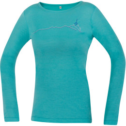 Camiseta de mujer Direct Alpine Furry Long Lady 1.0 verde Menthol