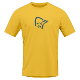 Camiseta de hombre Norrona 29 cotton viking T-shirt amarillo Calendula