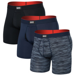 Calzoncillos bóxer Saxx Multi-Sport Mesh Boxer Brief Fly 3Pk azul wavelength/navy/black