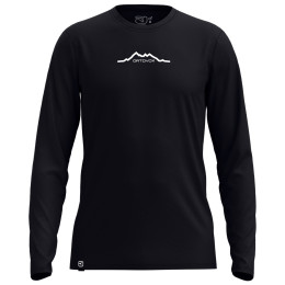 Camiseta de hombre Ortovox 150 Cool Mountain Long sleeve negro Black Raven