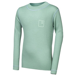 Camiseta funcional para niños Sensor Merino DF Logo Up Basil Green verde claro Basil Green
