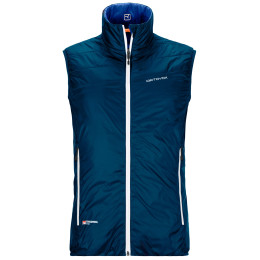 Chaleco de hombre Ortovox Swisswool Piz Cartas Vest M azul oscuro PetrolBlue