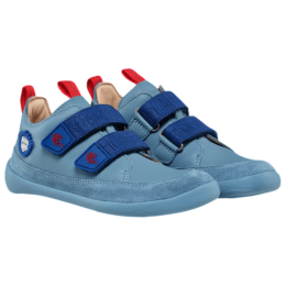 Calzado para niños Affenzahn Sneaker Leather Buddy azul Shark