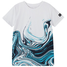 Camiseta para niños Reima Vauhdikas blanco/azul Off white
