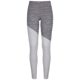 Calzoncillos funcionales de mujer Ortovox Fleece Light Long Pants gris GrayBlend