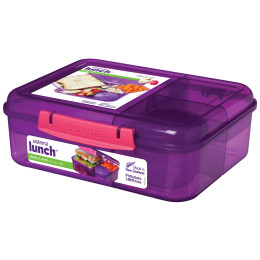 Caja de merienda Sistema Bento Lunch To Go violeta