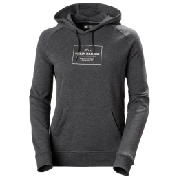 Sudadera de mujer Helly Hansen W F2F Organic Cotton Hoodie gris Ebony Melange