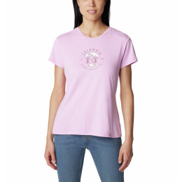 Camiseta de mujer Columbia Sloan Ridge™ Graphic SS Tee violeta Cosmos Heather, Naturally Boundless