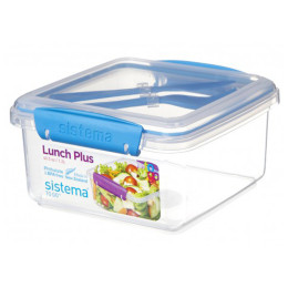 Caja de merienda Sistema Lunch Plus To Go 1,2L azul claro