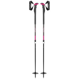 Bastones de senderismo para mujer Leki Aergonlite 2 Lady negro/rosa DarkanthraciteBerryWhite