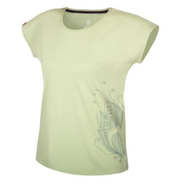 Camiseta de mujer Ocún Kimo T Women Blossom-Art amarilloverde Green Soft