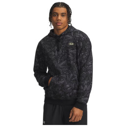 Sudadera de hombre Under Armour UA Rival Flc Prtd Hoodie negro Black