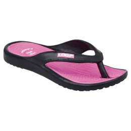 Chanclas de mujer Loap Dublin negro/rosa Black