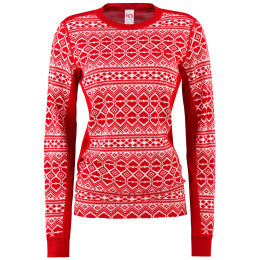 Camiseta de mujer Kari Traa Hjerte Ls rojo/blanco Heart