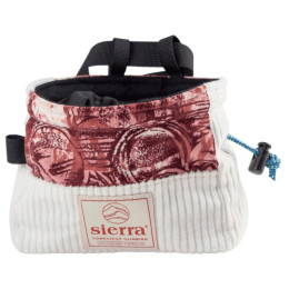 Saco de magnesio SIERRA Climbing Cube blanco/rojo
