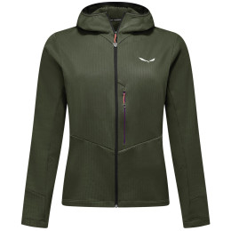 Sudadera funcional de mujer Salewa Pedroc Pl 3 Hd Jacket W verde dark olive