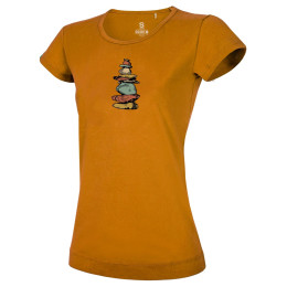 Camiseta de mujer Ocún Classic T Women Stoneman amarillo Brown Bronze