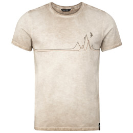 Camiseta de hombre Chillaz Rigi Mountain Line beige SandWashed