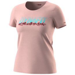 Camiseta de mujer Dynafit Graphic Co W S/S Tee beige pale rose/RANGE
