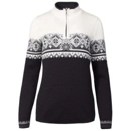 Jersey de mujer Dale of Norway Moritz Fem Sweater negro/blanco Black White Darkcharcoal