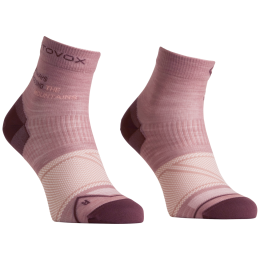 Calcetines de lana merino para mujer Ortovox Alpine Light Quarter Socks W rosa Dusk Rose