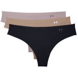 Bragas de mujer Under Armour PS Thong 3 Pack rosa claro Black / Nude / Dash Pink