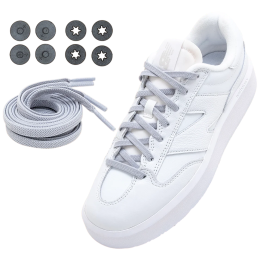 Cordones Lock Laces Flat gris Flat Gray