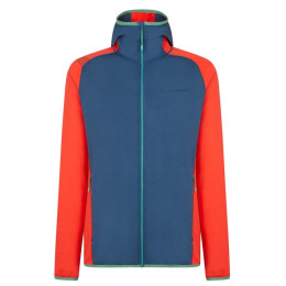 Sudadera de hombre La Sportiva Gemini Hoody M azul/rojo Opal/Poppy