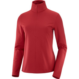 Sudadera de mujer Salomon Essential Lightwarm W rojo RedChili